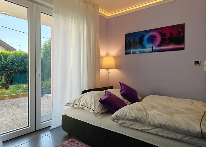 Charming With Garden, Free Parking Near Basel, Airport, Ger'many, France,